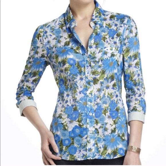 Anthropologie Tops - Anthropologie HD In Paris Floral Button Down Top
